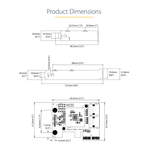 StarTech.com SATA PCIe Card - 4 Port PCIe SATA Expansion Card - 6Gbps - Low Profile Bracket - Stacked SATA Connectors - ASM1164 Non-Raid - PCI Express to SATA Converter