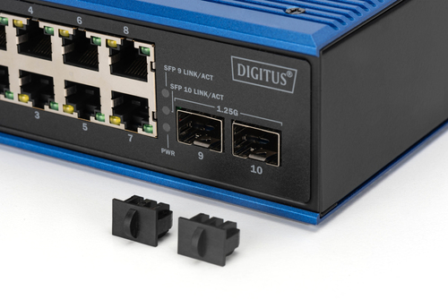 Digitus Industrial 8 + 2-port Gigabit Ethernet PoE switch