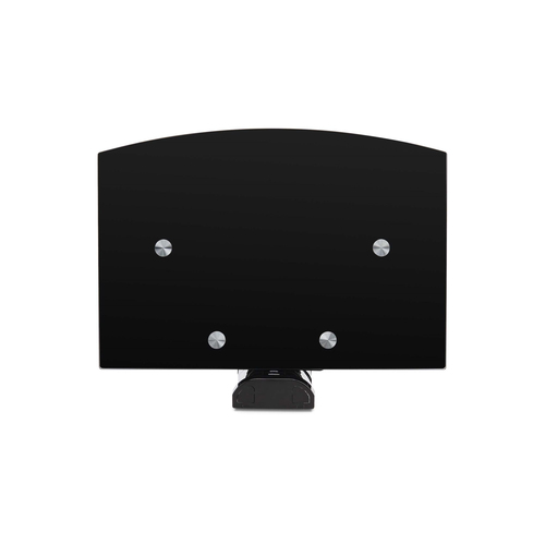 StarTech.com Dual Floating Wall-Mounted AV Shelves, Adjustable Height Shelf For Under TV, Organize A/V Equipment On Black Tempered Glass Shelves