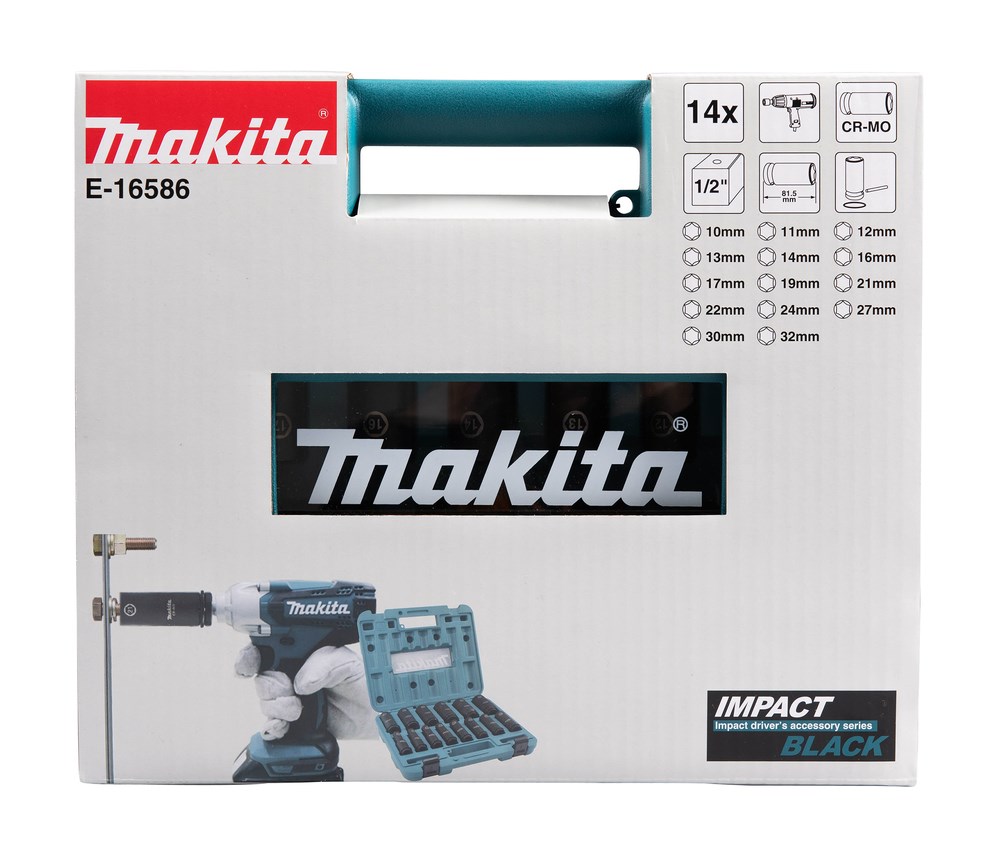 1/2  set of impact twist heads MAKITA E-16586  14 pcs.