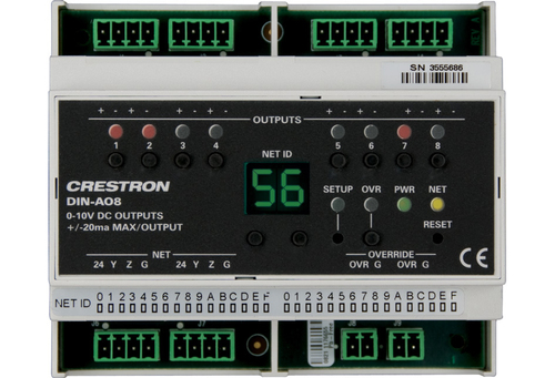 Crestron DIN-AO8 digital/analogue I/O module Analog