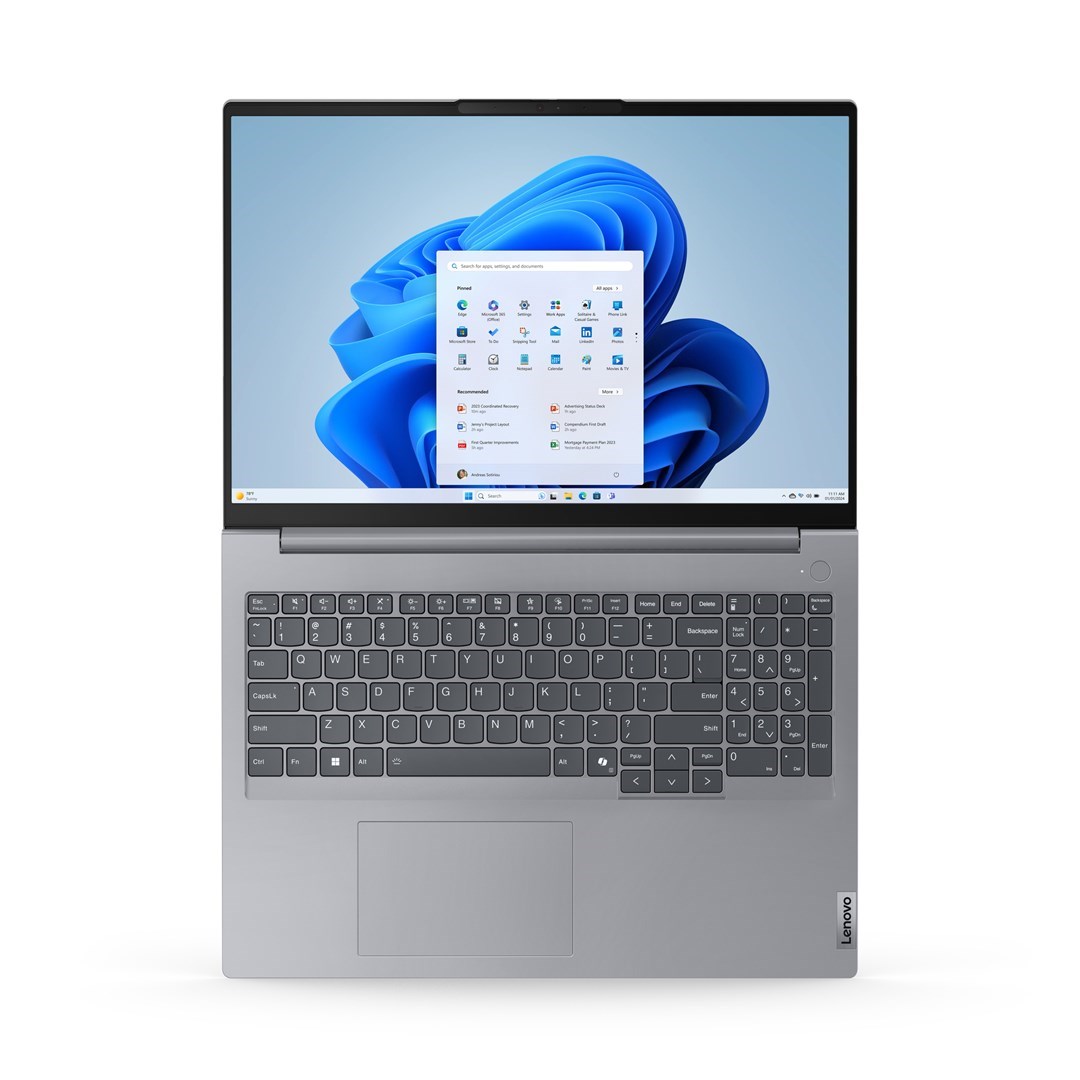 Lenovo ThinkBook 16 G7 IML Intel Core Ultra 5 125U Laptop 40.6 cm (16") WUXGA 16 GB LPDDR5-SDRAM 1 TB SSD Wi-Fi 6E (802.11ax) Windows 11 Pro English Grey