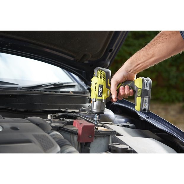 Ryobi R18IW3 power screwdriver/impact driver 1/2  One+ 18V 2 0Ah Black  Green