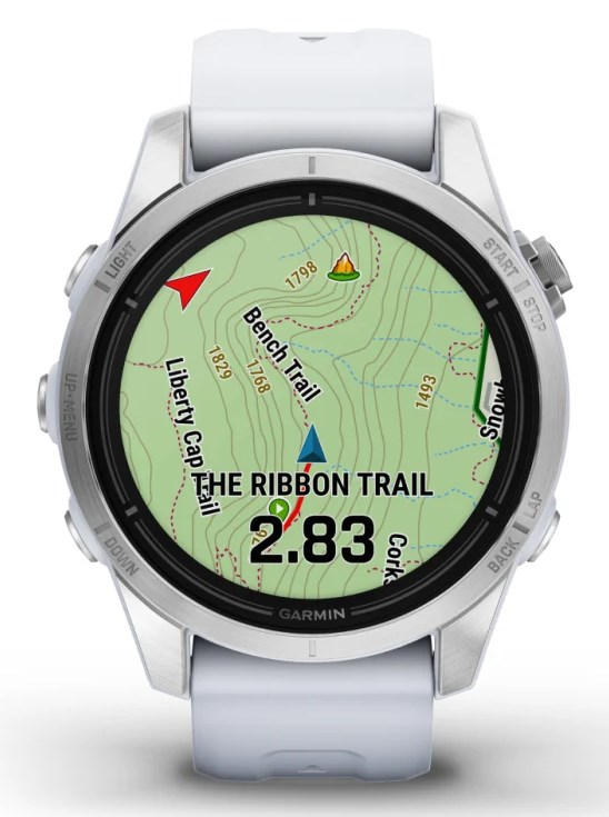 Garmin epix Pro (Gen 2) 3.05 cm (1.2") AMOLED 42 mm Digital 390 x 390 pixels Touchscreen Silver Wi-Fi GPS (satellite)