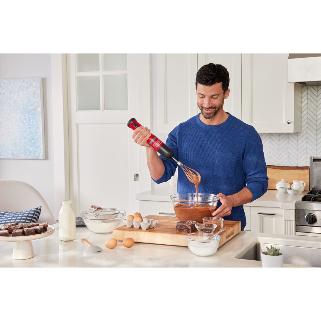 Black & Decker BCKM1012KR blender 0.7 L Immersion blender Red Stainless steel