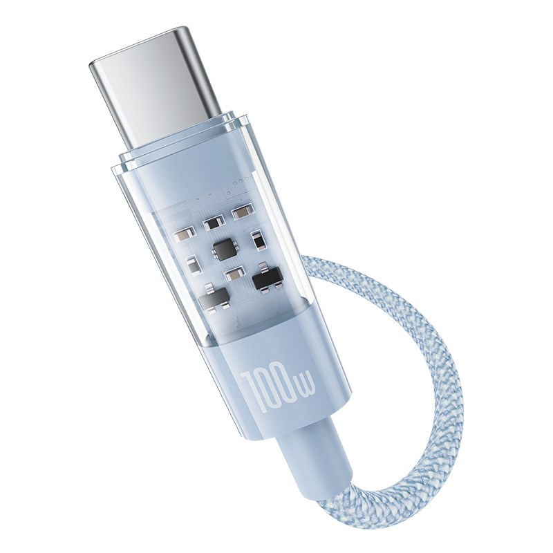 Baseus Gem USB C to USB C fast charging cable 2 m 100 W Blue