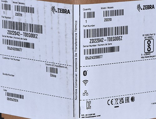 Zebra ZD220 label printer Thermal transfer 203 x 203 DPI 102 mm/sec Wired