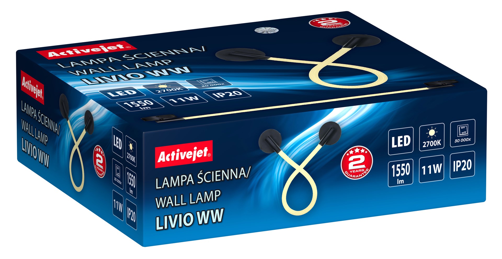 Activejet LED wall lamp AJE-LIVIO WW