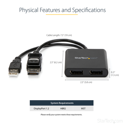 MSTDP122DP - Cables & Adaptors by StarTech.com