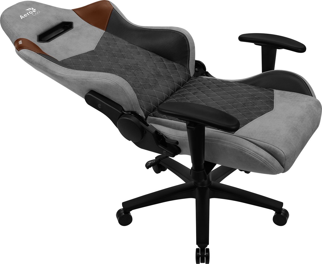 Aerocool DUKE AeroSuede Universal gaming chair Black, Brown, Grey