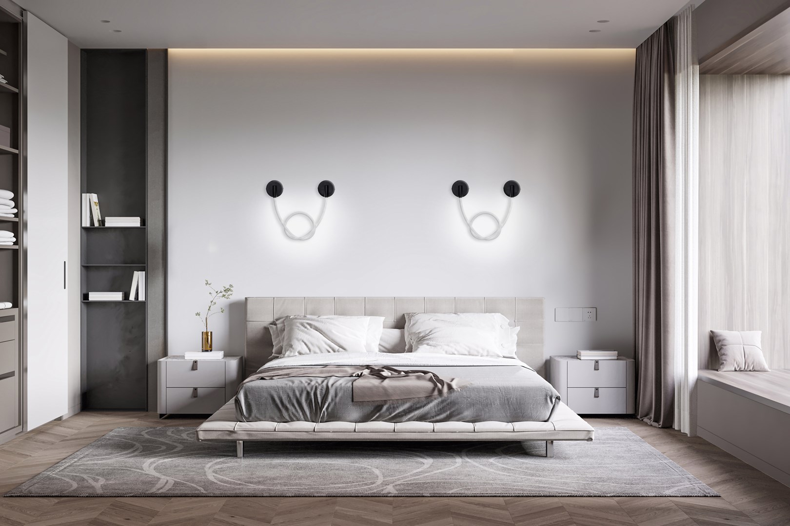 Activejet LED wall lamp AJE-CAMELIA NW