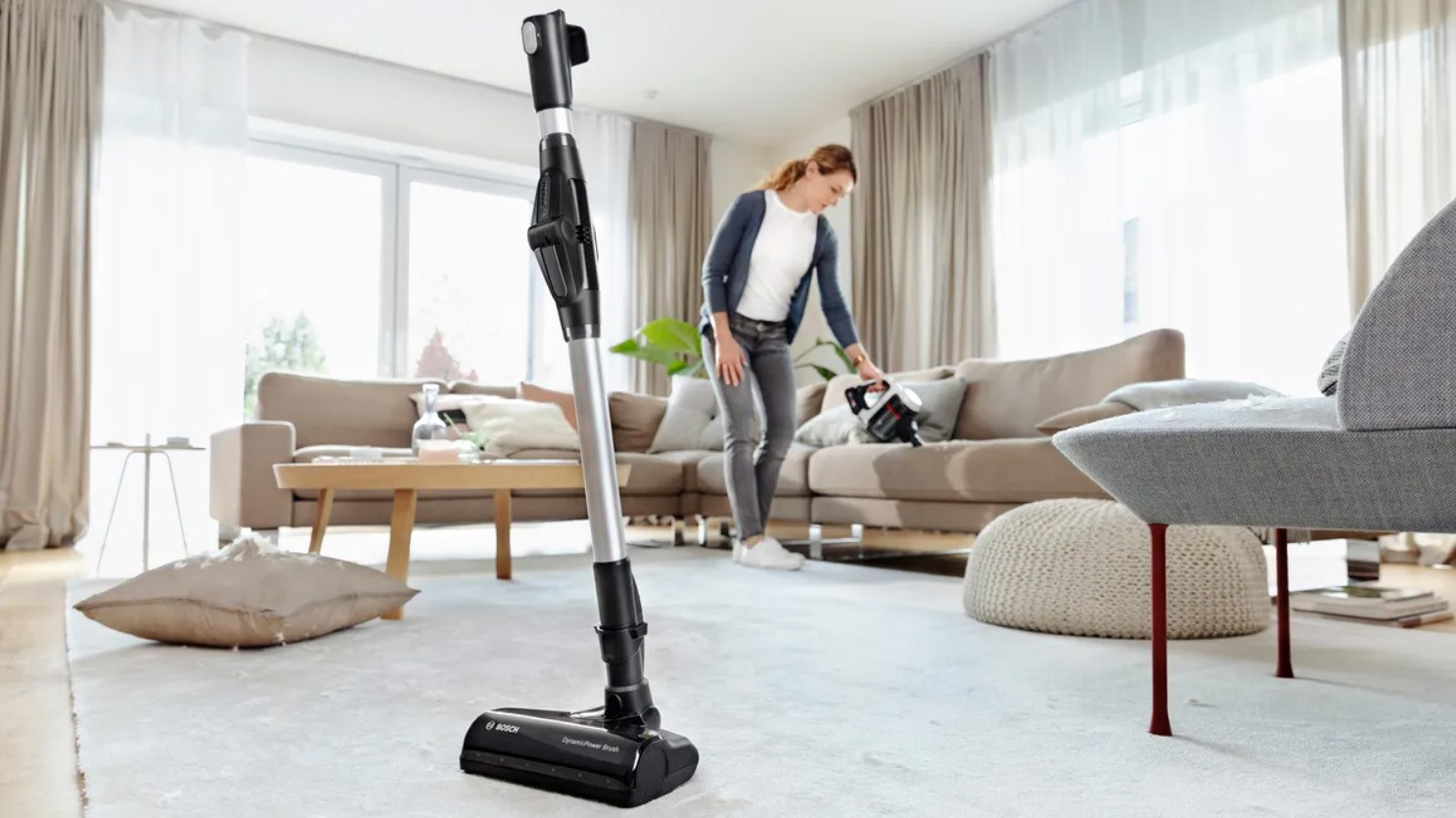 Bosch BCS711XXL stick vacuum/electric broom Battery Dry Bagless 0.3 L White 3 Ah