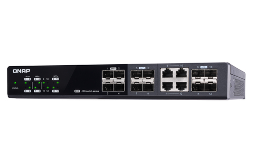 QNAP QSW-M1204-4C network switch Managed 10G Ethernet (100/1000/10000) Black