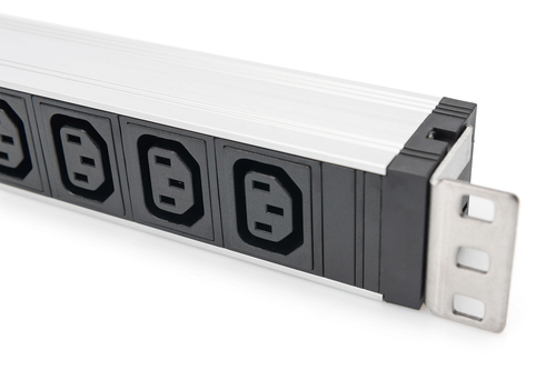 Digitus Socket Strip with Aluminum Profile, 9-way, IEC C14 input