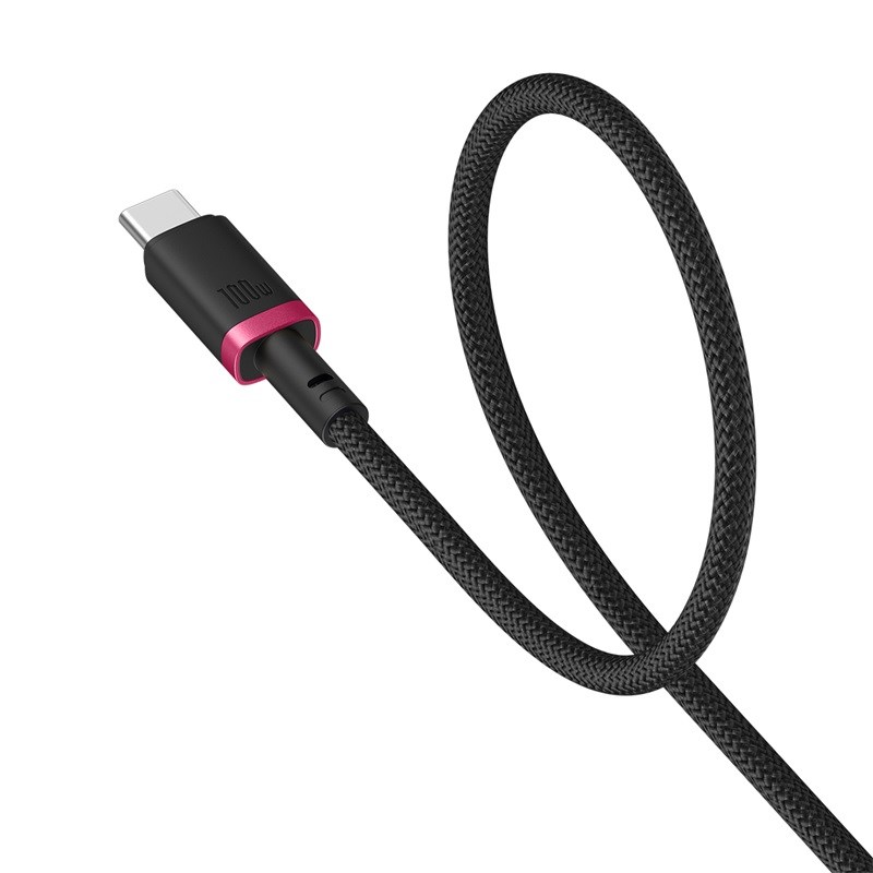 Baseus Dura Type C to Type C 100 W fast charging cable 2 m Black  Red