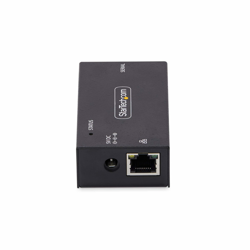 StarTech.com 1-Port Serial to Ethernet Adapter, IP Serial Device Server For Remote RS232 Devices, Wall/DIN Rail Mountable, Metal Housing, RJ45 LAN to DB9 Serial Converter