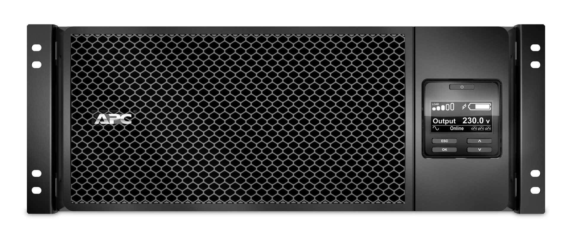APC Smart-UPS On-Line SRT6KRMXLI - 6kW/VA, 6x C13 + 4x C19 + hardwire 1 phase output, rack mountable, Embedded NMC