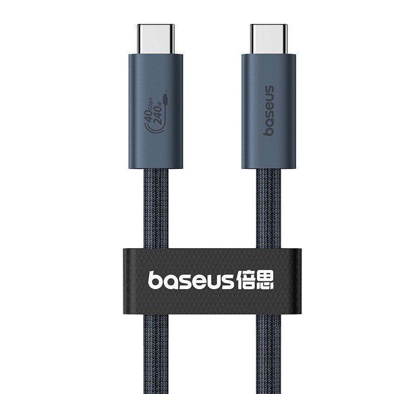 Baseus USB C to USB C data cable 1 m 240 W Black