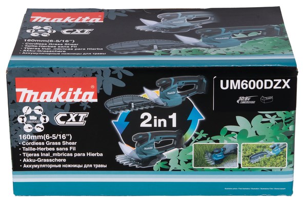 Makita UM600DZX cordless grass shear Black Blue 12 V