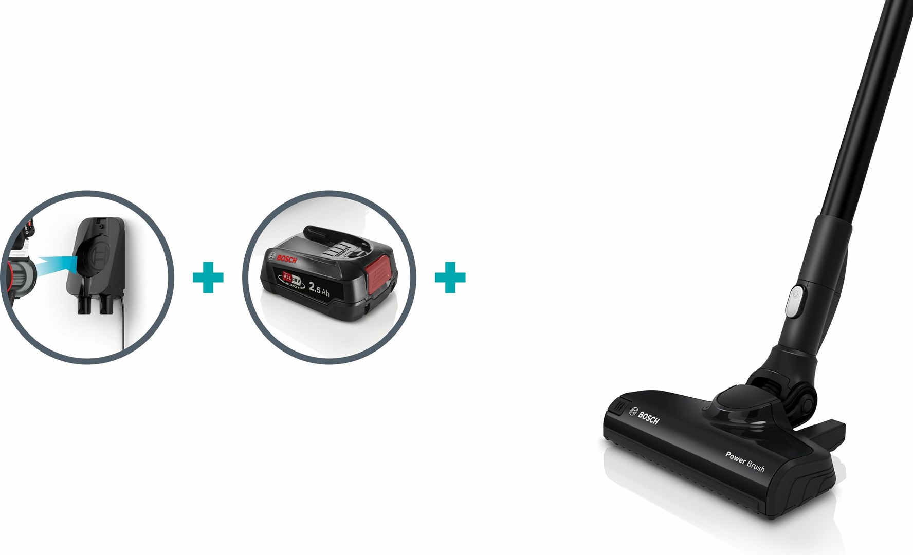 Bosch Serie 6 BBS611LAG stick vacuum/electric broom 2-in-1 stick vacuum Battery Dry Bagless 0.3 L Blue 2.5 Ah