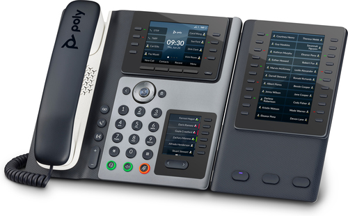 Poly Edge E400 IP Phone and PoE-enabled