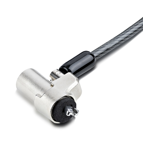 StarTech.com Laptop Cable Lock Compatible With Noble Wedge®; 6Ft (2m), Anti-Theft Keyed Lock, Security Cable for Dell XPS/Latitude/2-in-1 Notebooks, Cut-Resistant, Steel Cable Lock For Laptop