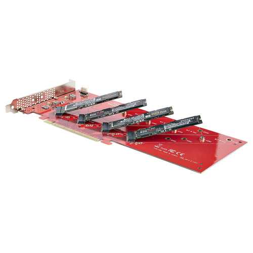 QUAD-M2-PCIE-CARD-B - Cables & Adaptors by StarTech.com