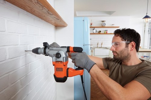 Black & Decker BEHS03K 900 RPM SDS Plus Black  Orange