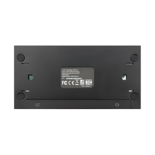 Tripp Lite U223-004-IND-1 4-Port Industrial-Grade USB 2.0 Hub - 15 kV ESD Immunity, Metal Housing, Wall/DIN Mountable