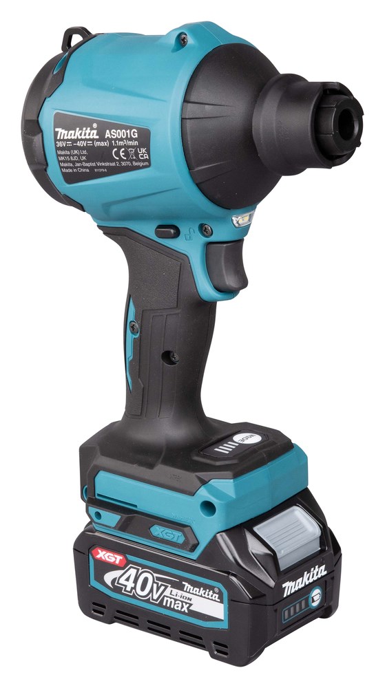 Makita AS001GZ cordless leaf blower Black  Blue 40 V