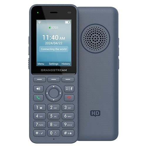 CORDLESS WI-FI IP PHONE WITH INTEGRATED DUAL-BAND WI-FI 6 802.11A/B/G/N/AC/AX  AND 12-HOUR TALK TIME