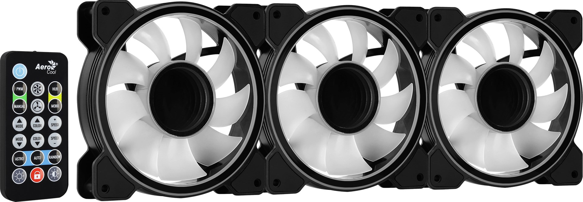 Aerocool Mirage 12 ARGB Pro Computer case Cooling set 12 cm Black