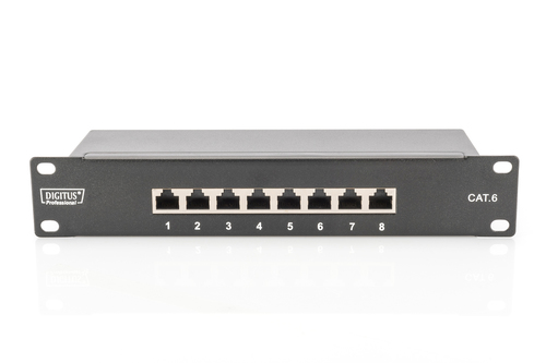 Digitus CAT 6, Class E Patch Panel, shielded, black