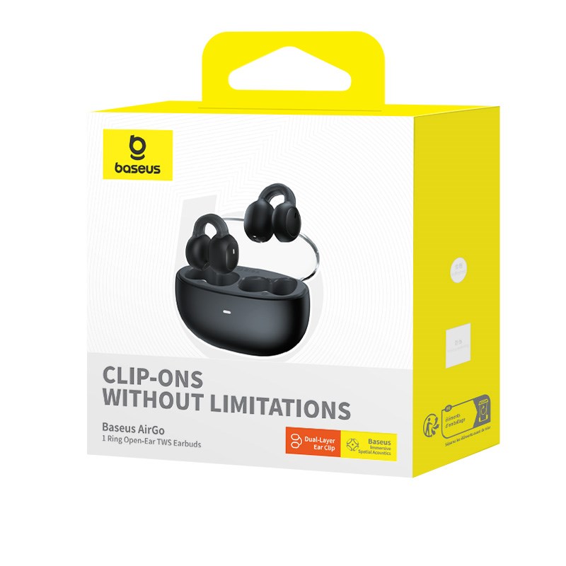 Baseus AirGo 1 Ring Headset True Wireless Stereo (TWS) In-ear Calls/Music Bluetooth Black