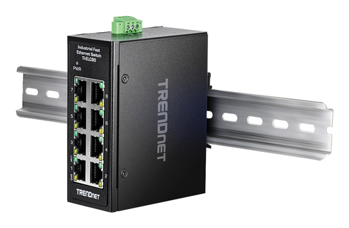 Trendnet TI-ELC80 network switch Unmanaged Fast Ethernet (10/100) Black