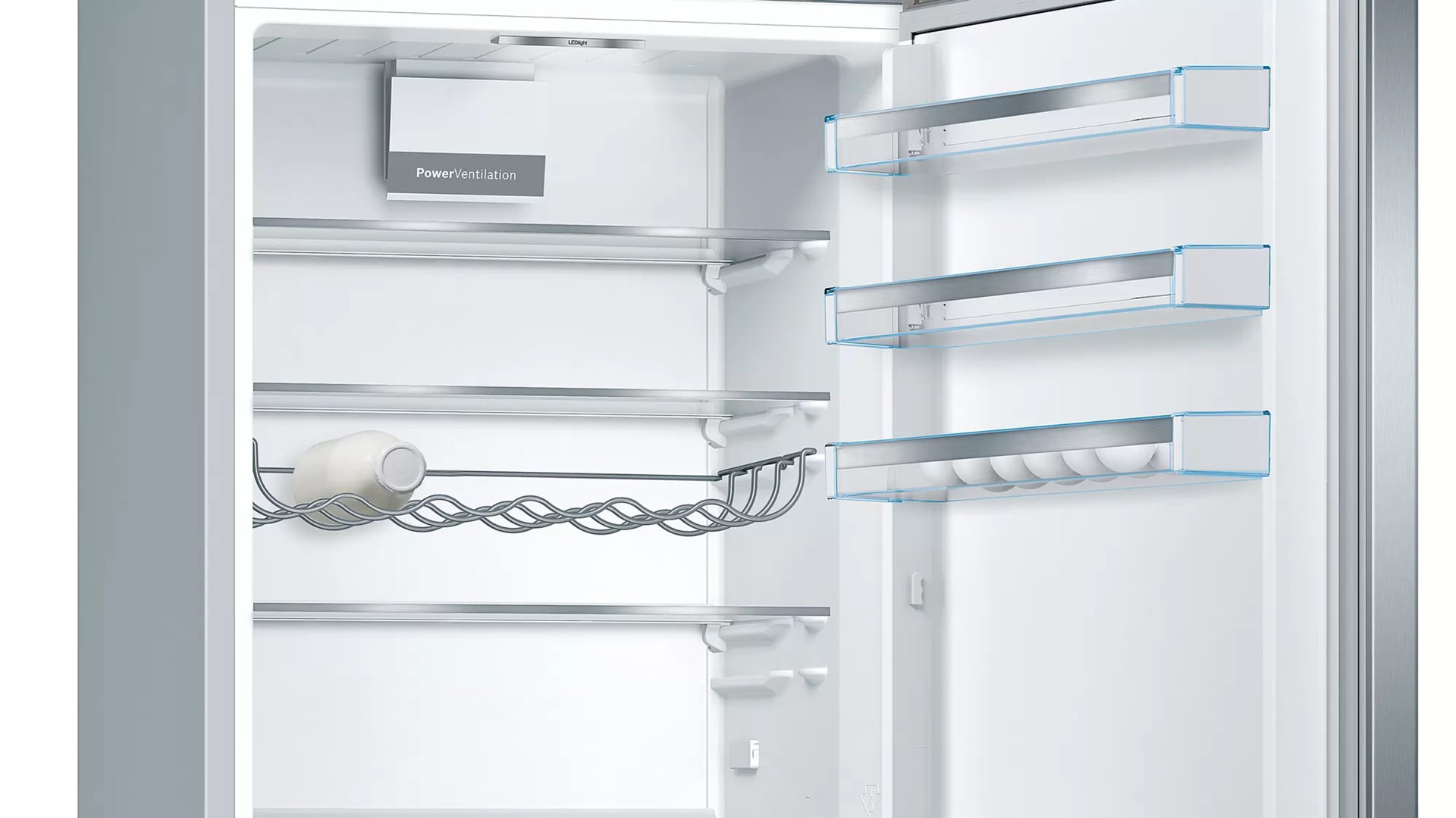 Bosch Serie 6 KGE49AICA fridge-freezer Freestanding 419 L C Stainless steel