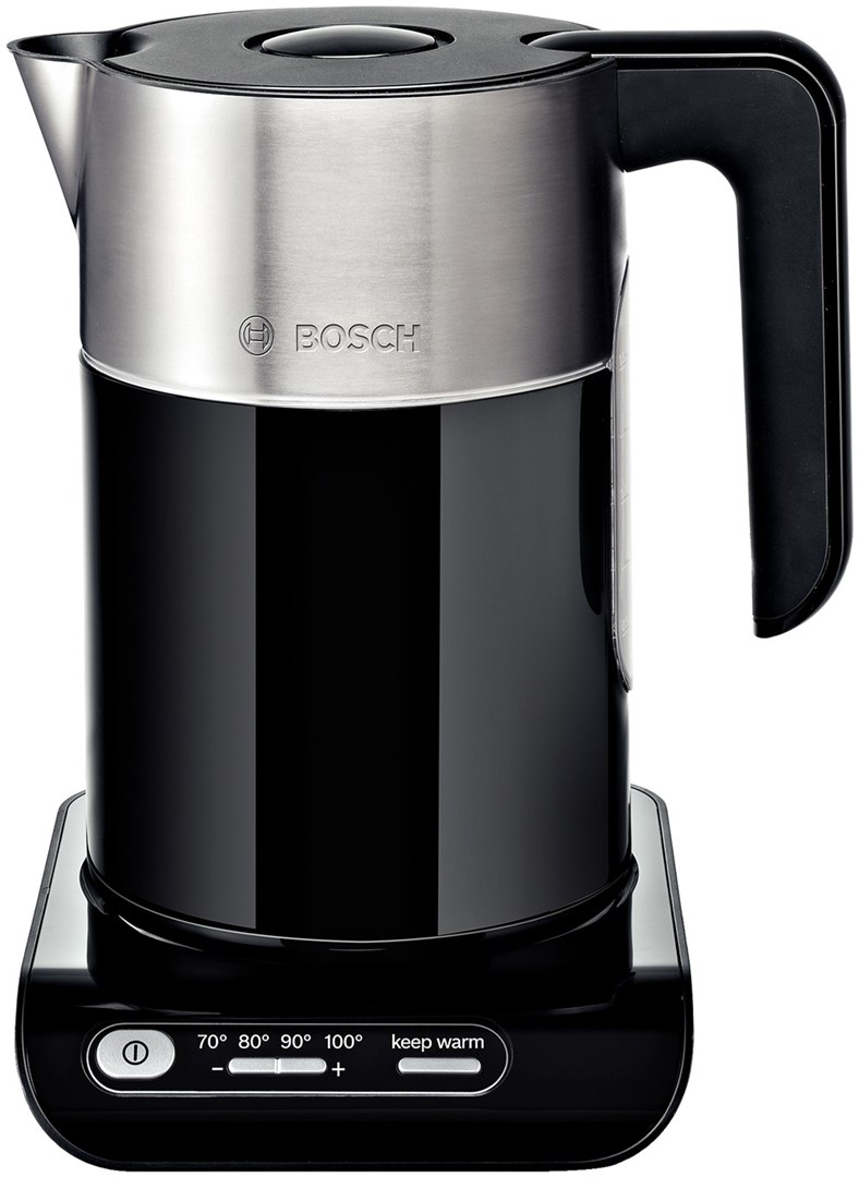 Bosch TWK 8613P electric kettle 1.5 L 2400 W Black, Stainless steel
