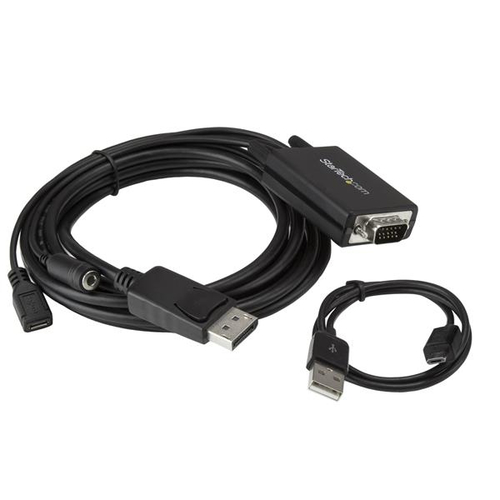 StarTech.com DisplayPort to VGA Adapter Cable with Audio - 10ft (3m)