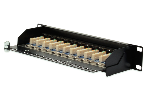 Digitus CAT 5e, Class D Patch Panel, shielded, black