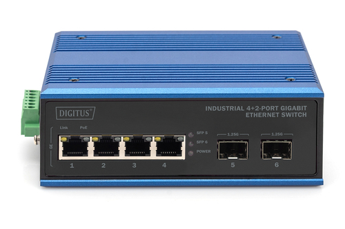 Digitus Industrial 4+2 port Gigabit Ethernet switch
