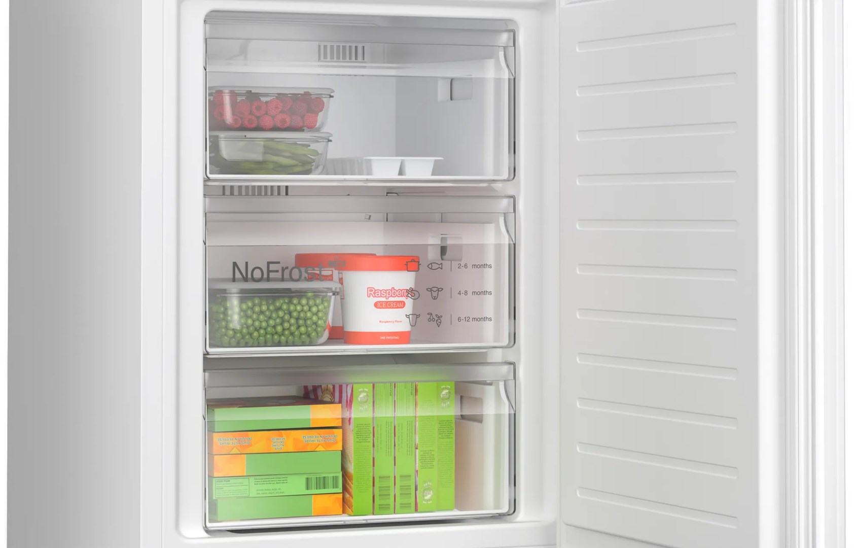 Bosch Serie 4 KGN362WDF fridge-freezer Freestanding 321 L D White