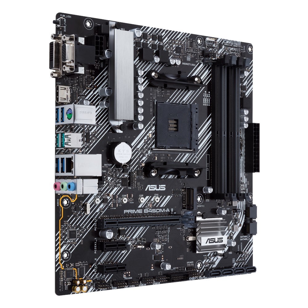 ASUS PRIME B450M-A II AMD B450 Socket AM4 micro ATX