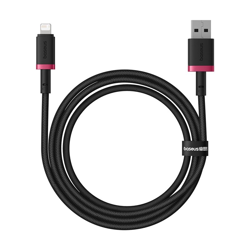 Baseus Dura Type A to IP 2.4A fast charging cable Black  Red