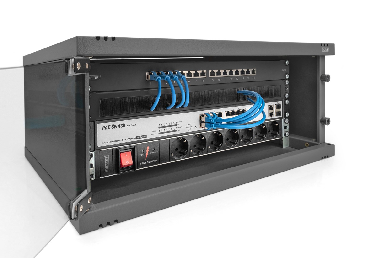 Digitus Wall Mounting Cabinet, SOHO, unmounted - 540x400 mm (WxD)