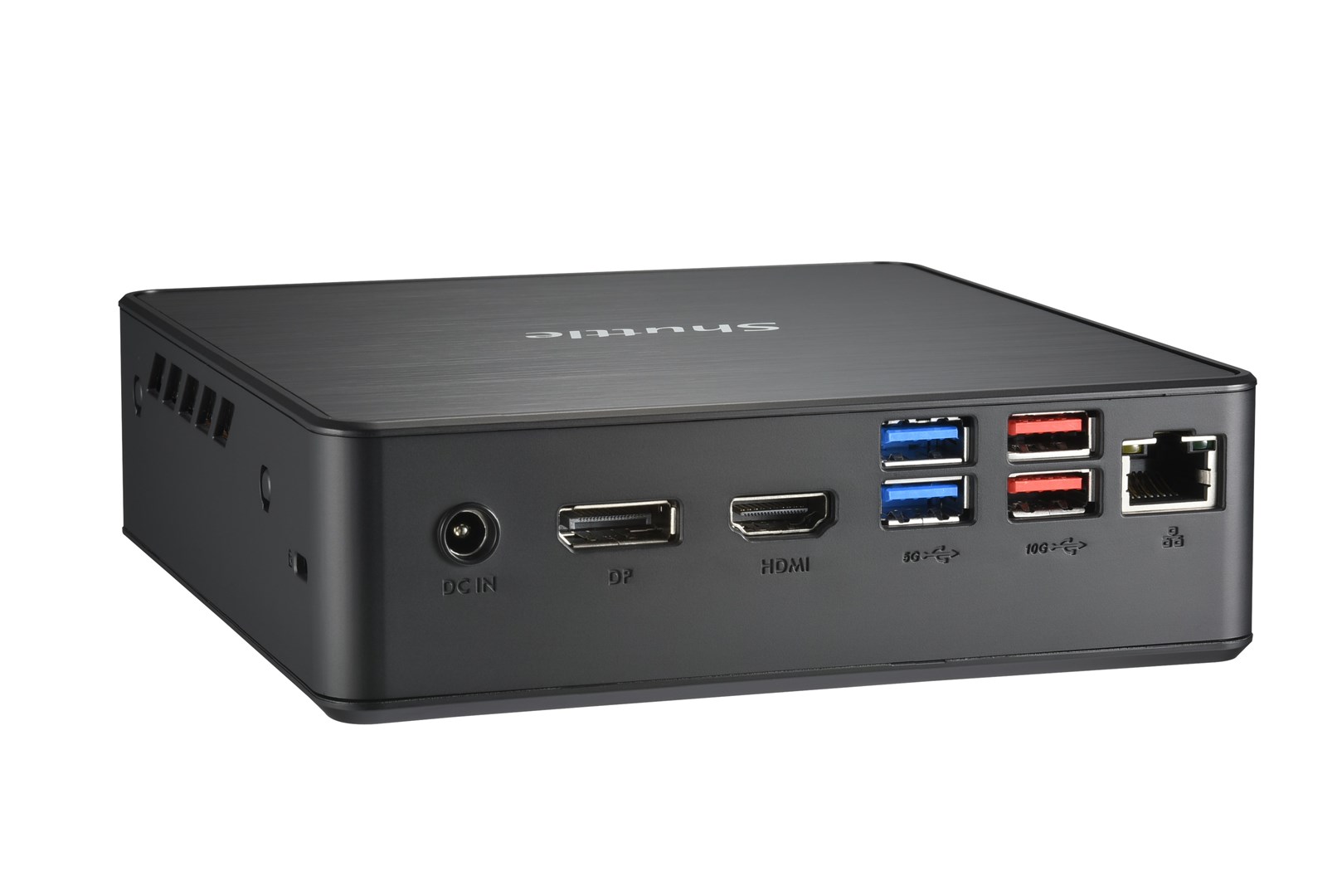Shuttle XPC Nano PC NC40U, Intel Celeron 7305U, 1x HDMI, 1x DP,1xUSB-C/DP, 6x USB3.2, 1x 2.5" bay, 2x M.2, 1x LAN, RAID, 24/7 permanent operation, incl. VESA & Stand