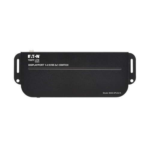 Tripp Lite B005-DPUA2-K 2-Port DisplayPort/USB KVM Switch - 4K 60 Hz, HDR, HDCP 2.2, IR, DP 1.4, USB Sharing, USB 3.0 Cables
