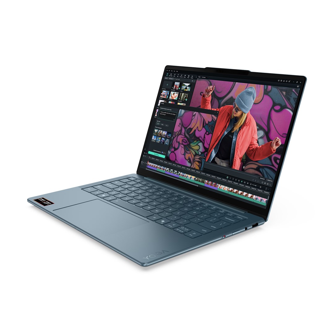 Lenovo Yoga Slim 7 14AKP10 Copilot+ PC AMD Ryzen AI 5 340 Laptop 35.6 cm (14") WUXGA 16 GB LPDDR5x-SDRAM 512 GB SSD Wi-Fi 7 (802.11be) Windows 11 Home Teal