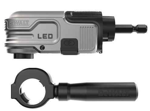 DEWALT HEX angle attachment with LED Audio & Video