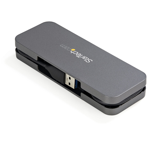 StarTech.com 4 Port USB 3.0 Hub - USB-A to 4x USB-A - SuperSpeed 5Gbps Portable USB 3.1 Gen 1 Type-A Hub - USB Bus Powered - Laptop/Desktop USB Hub with Long Cable 28cm & Cable Management~4 Port USB 3.0 Hub - USB-A to 4x USB-A - SuperSpeed 5Gbps Portable USB 3.2 Gen 1 Type-A Hub - USB Bus Powered - Laptop/Desktop USB Hub with Long Cable 28cm & Cable Management