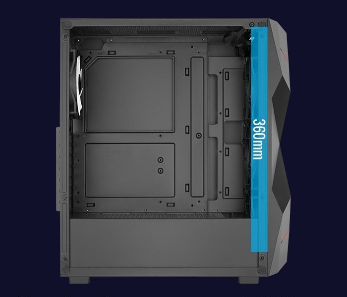 PC Case Aerocool PGS Volcan-G-BK-V1